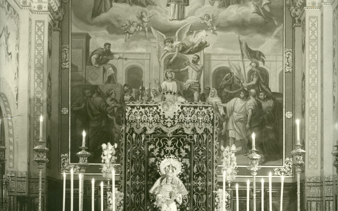 Besamanos a Nuestra Señora en San Román en 1972
