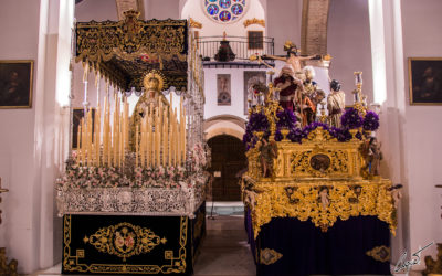 Nuestros Sagrados Titulares preparados para el Jueves Santo